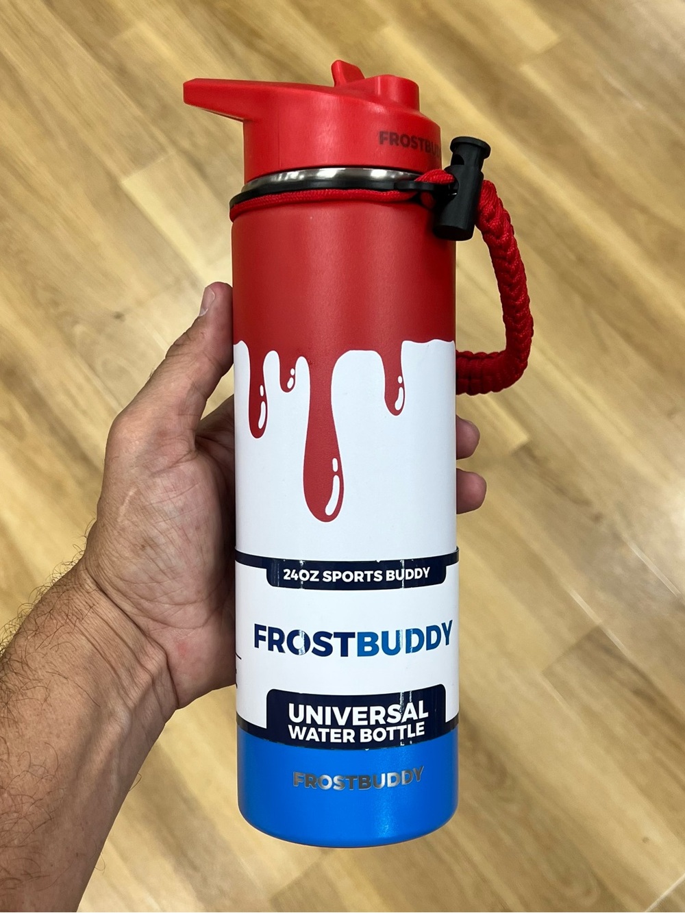 Frostbuddy 24+ hours Red Insulated Sports Water Bottle